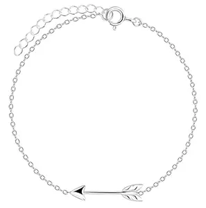 Via Mazzini 92.5-925 Sterling Silver Arrow Bracelet for Women And Girls Pure Silver (Bracelet0004)