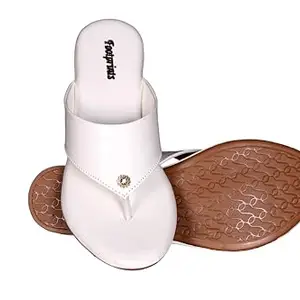 Women's Flip-Flop Sandals, White, Madison (9)