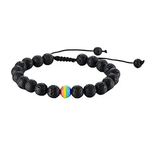 Lr Decor Bazaar LGBT Pride Pride Peace Stone Bracelet Couple Jewelry Gift Vesuvianite Jewelry & Watches | Fashion Jewelry | Bracelets