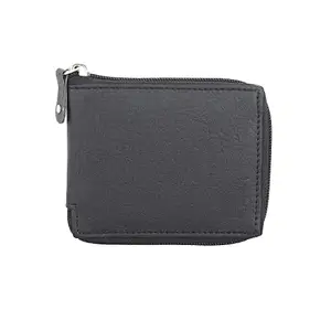 FILL CRYPPIES Men Trendy Black Round Chain Artificial Leather Wallet (5 Card Solt)