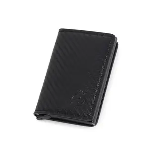 Stealodeal Black RFID Protector Pu,Aluminum ATM/Credit/Debit 6 Slots 2 Cash Slot Men & Women Card Holder