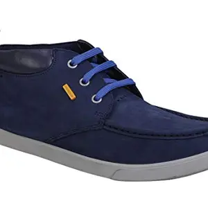 Woodland Men D Royal Blue Leather Boat Shoes-6 UK/India (40 EU) (GC 2174116HK)
