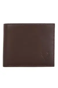 Allen Solly Men Brown Solid Leather Wallet