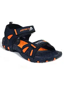 Impakto Men Blue & Orange Sport Sandal BF0655