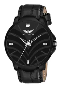 Black Dial and Strap Analog Watch for Men, Boys, College & School Students - LCS-4230