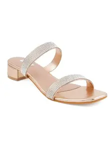 ELLE Women Sandal,Rose Gold,UK-7