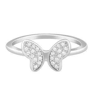 GIVA 925 Silver Dione Butterfly Ring,Fixed Size,Indian - 11| Gifts for Women and Girls | With Certificate of Authenticity and 925 Stamp | 6 Months Warranty*