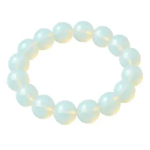 Crystal Healing Stone, 8mm Beads for Emotional Balance & Clarity(Opalite Bracelet)