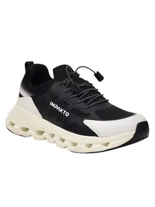 Impakto SpeedFlex Men's Stylish and Comfortable with Lace-Up Closure Running Shoe Black