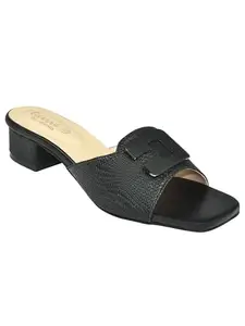 AJANTA Casual Heel Stylish for Women Slip On Sandal Looks Great with Jeans, Pants, Sarees