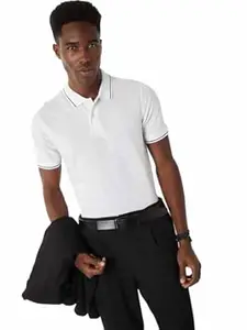 Max Men's Polycotton Half Sleeves Regular Fit Solid Polo T-Shirt