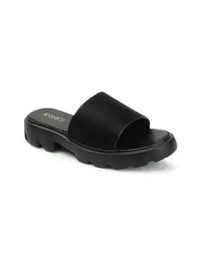ICONICS Women Sandal,Black,UK-3