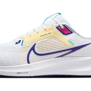 Nike Mens Air Zoom Pegasus Running Shoes 40-White/Deep Royal Blue-Photon Dust-Dv3853-105-6Uk, 6 UK