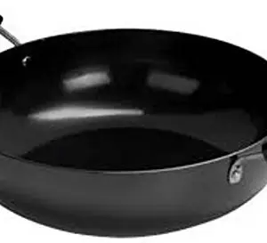 Kitchen Mate Non-Stick Cooking kadai (2.6 mm Thickness) with Handle (Black) Medium price in India.