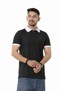 Men's Cotton Half Sleeve Soild Casual Regular Fit T-Shirt