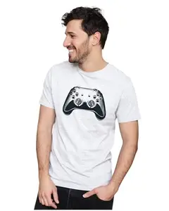 Men's & Women's Regular Fit T-Shirt Just Be Happy - Smile 100% Cotton Unise T-Shirt White|FemaleM(SILVER13-White M Men GoalAT,)