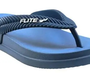 Flite Women’s Daily Use Slippers | Soft Cushion Sole | Lightweight & Comfortable | Non-Slip Casual Flip-Flops | Stylish Home & Outdoor Wear (Blue, UK Footwear Size System, Adult, Women, Numeric, Medium, 7)