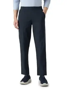TECHNOSPORT Men's Solid Trackpants DURACOOL+ Quick Dry Regular Fit Mid Rise Drawstring Polyester for Gym Training Outdoor Wear Anti Odour