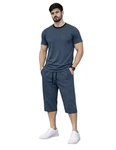 Mack Jonney Men's Polyester Lycra Tracksuit | Lightweight Sports & Gym Wear | Comfortable Running & Training Track Suit for Men-MJ-186