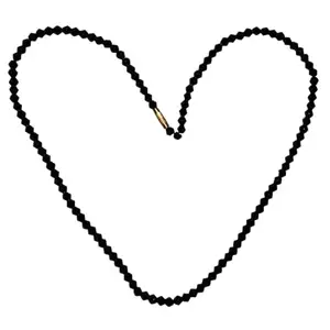 Stylish Black Crystal Beads Necklace, Women’s Modern Beaded Jewelry, Pack of 1