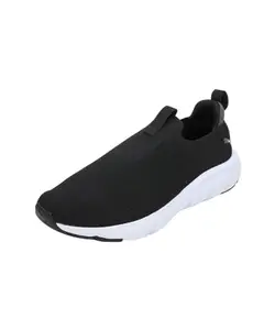 Puma Unisex-Adult Softride Flex Slip-on Knit Black-Cool Dark Gray Running Shoe - 6 UK (30983301)