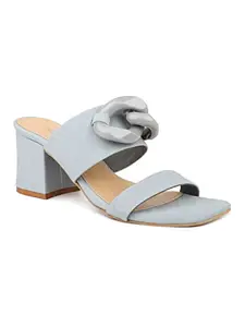 Inc.5 Women Grey Solid Block Heels