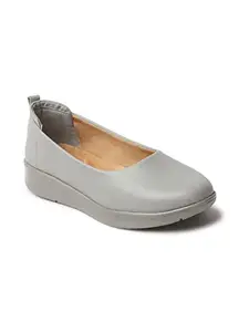 ICONICS Women Ballernia Shoes Colour- Grey Size-UK 6
