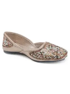 Iconics Women Shoes,Gold,UK-8