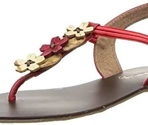 Sole Head Women's 227 Red Fashion Sandals-4 Uk (37 Eu) (227Red37)