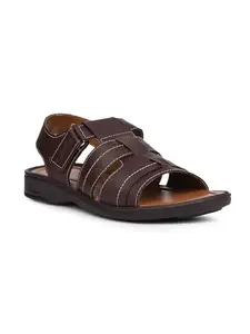 Bata Men's Slip-on Fisherman Sandal - DARK BROWN (10 UK) (8614304)