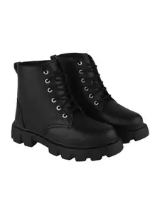 Shoetopia womens BT-655 Black Ankle Boot - 6 UK (BT-655-Black)
