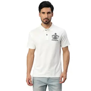 Royal Enfield Men's Regular Fit T-Shirt (TSS220014_White