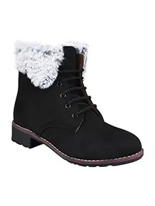 The White Pole Classic Design Western Wears Shoes Stylish Trendy, Comfortable Casual, Outdoor and Holiday Outings Boots For Womens & Girls