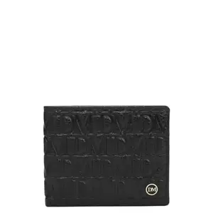 Da Milano RFID Protected Leather Wallet for Men with Card Slot - Black