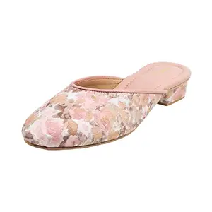 Mochi Womens Synthetic Peach Slip Ons (Size (4 UK (37 EU))
