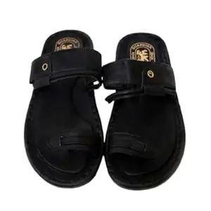 VEENSKI CLASSIC MEN SLIDERS Comfortable Durable Lightweight Flexible Trendy Style Flip Flops and Slippers Slides for Men Daily use Chappal (Black, UK Footwear Size System, Adult, Men, Numeric, Medium, 7)