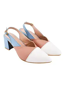 Shoetopia Women and Girls Casual Comfortable Fashion Heeled Sandals/Town/Multi/ UK8