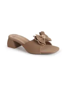 Carlton London Women Sandal,Taupe,UK-5
