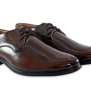 EL ADOR Men Formal Shoe Brown (Brown, Numeric_7)