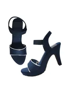 TRYME Cone Heels Perfect for Every Occasion, Elegant Voguish Pencil Heel Sandals for Women & Girls