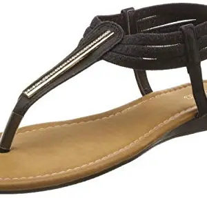 Bata Women's DEBRA Sandals (6616104_BLACK_3 UK)