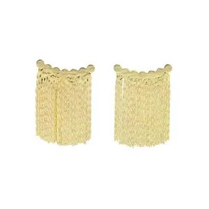 SALTY Luxe Fringe Earrings for Women & Girls | Ear Tops | Fancy & Stylish | Anniversary, Engagement, Birthday & Everyday Wear Gift | Accessories for Everyday Wear