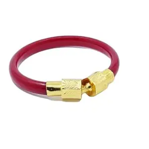 SATTIK FASHION JEWELLERY_ red pola bracelat 6fol 1pis