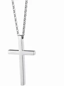 Karishma Kreations Religious Lord Jesus Crusifix Cross Sterling Silver Stainless Steel Locket Pendant Necklace Chain For Men And Women Christmas Gift For Girls