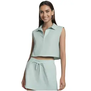 Green Women Top,Regular Wear Top,Women Crop Top,Top18.