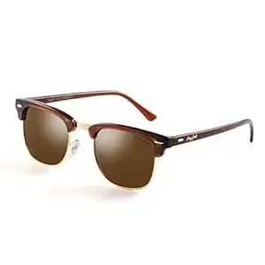 grey jack Semi-Rimless Polarized Sunglasses for Men Women,Square Sunglasses for UV Protection 1108