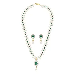 Sri Jagdamba Pearls Dealer Sri Jagdamba Pearls Pure Love Pearl Set | Necklace to Gift Women & Girls| With Certificate of Authenticity AAA Quality