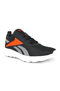 Reebok Men Propulsion Running Shoes Cold Grey 7R - Spacer Grey - Pump Orange 6