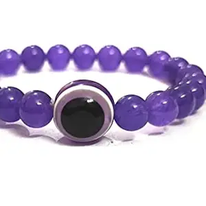 ASTROGHAR Evil Eye Protection Lucky Charm Amethyst Crystal Bracelet For Men & Women