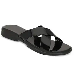 Elegant Criss-Cross Slip-On Sandals for Women Comfortable Summer Flat Footwear